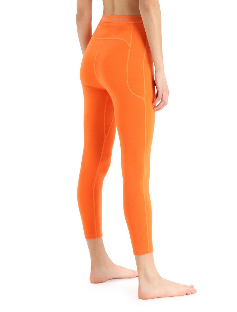 Women's Icebreaker 15.5 Merino Thermal Leggings Base Layers Flash | CA 1078RVDW